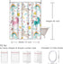 Emvency Shower Curtain Kids Rainbow Blue Pattern Unicorns Pink Baby Girl Animal Arrow Beautiful Waterproof Polyester Fabric 72 x 78 Inches Set wit...