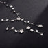 Bride Crystal Necklace Earrings Set Bridal Floral Wedding Jewelry Sets Rhinestone Choker Necklace Prom Costume Jewelry Set for Women and Girls...