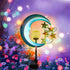 Solar Outdoor Garden Lights - Solar Powered Pathway Lights Outdoor Decorative Lights Waterproof Crackle Glass Globe Led Landscape Lighting for Pat...