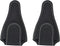 2 Pack PU Scissors Cover - Embroidery Sewing Craft Leather Scissors Protective Case, Apply to Storing Nipper Shears (4.5 x 2.6 Inches, Black)...