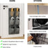 2 Pack RV Shoe Storage, 12 Large Mesh Pockets Closet Door Hanging Shoe Rack Organizer Narrow Shoe Holder, Wall Mounted Shoes Rack with Sticky Moun...