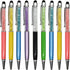 Maydahui 30PCS Crystal Diamond Capacitive Ballpoint Pens Universal Touch Screen Stylus Pen Retractable 2 in 1 Pens Black Ink for School Studens Ce...