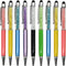 Maydahui 12PCS Crystal Diamond Capacitive Ballpoint Pens Universal Touch Screen Stylus Pen Retractable 2 in 1 Pens Black Ink for School Party Offi...