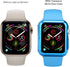 8 Pack 44mm Watch Case with Built-in HD Clear Ultra-Thin TPU Screen Protector Cover Compatible with Apple Watch Series 4/5/6/SE (Clear+Black+Gold+...