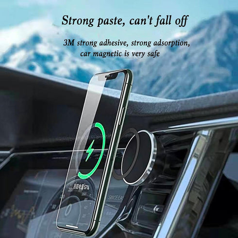 6Pcs Mag Safe Rings - Thin Adhesive Metal Magnetic Rings for iPhone 14 13 12 Pro Max Mini for Mag Safe Magnetic Wireless Charger, Car Charger Conv...