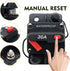 30 Amp Waterproof Car Circuit Breaker with Manual Reset Suitable for Motor Auto Car Marine Boat Bike Stereo Audio 12V-24V DC...