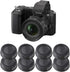 214 8Pcs Hard Plastic Camera Lens Back Cap for Nikon F Mount Camera Lens,Black...