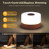 JUSHENG Night Light for Baby Nursery, Rechargeable LED Touch Light with 3CCT & Stepless Dimming Function, Portable Bedside Lamp Tap Lights Battery...