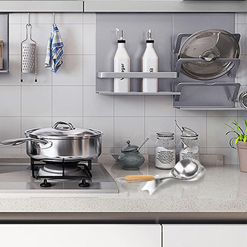 Stainless Steel Spoon Rest, Spatula Ladle Holder, Stainless Steel Utensil Spoon Rest Holder, Brushed Finish, Dishwasher Safe 3.8 x 9.4 Inch (Fish ...