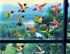 Anti-Collision Window Clings Bird Alert Collision Decals to Prevent Bird Strikes on Window Glass - Set of 12 Hummingbirds...