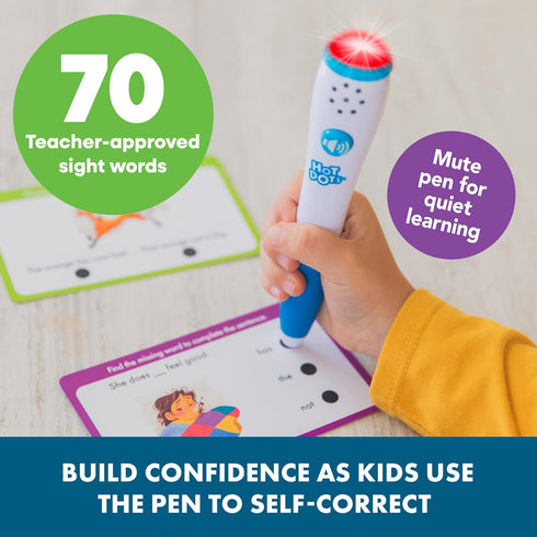 Educational Insights Hot Dots® Sight Words Card Set - Learn to Read Activities for Kids, includes 26 Double-Sided Cards, Reading Games, Reading To...
