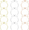 12pcs Adjustable Slider Bracelet Slider Extender Chains Adjustable Slider Bracelet with Ball Ends Adjustable Bracelet Chain Extender Chains for Br...