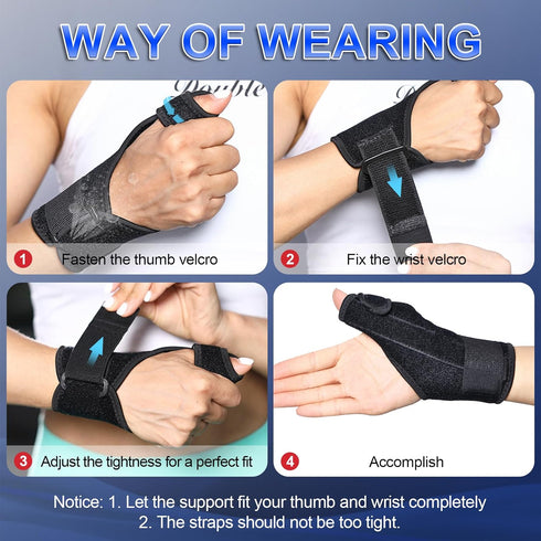 Thumb Splint Brace Reversible Thumb Wrist Stabilizer Compression Splint for Thumb Arthritis Tendonitis Sprained Carpal Tunnel Thumb Splint Wrist S...