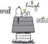 Lambs & Ivy Classic Snoopy with Woodstock & Dog House Black/Gray Wall Decals...