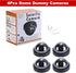 4 Pack Dummy Fake Camera Security CCTV Dome Cameras with Flashing Red LED Light for Indoor Outdoor Home Business, Black...