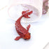 Red Koi Fish Carp Crystal Brooches Cute Enamel Rhinestone Ocean Animal Lapel Brooch Pins Fashion Jewelry for Womens Girls Gift...