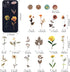 160pcs Pressed Flower Themed Stickers Dried Flowers Stickers Scrapbook Stickers for Making Junk Journal Card Making DIY Crafts...