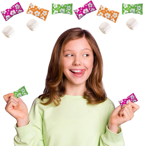 The Dreidel Company Luau Hibiscus Buttermints, Mint Candies, After Dinner Mints, Butter Mint Candy, Fat-Free, Individually Wrapped (55 Pieces)...