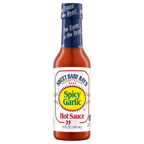 Sweet Baby Ray’s Spicy Garlic Hot Sauce 5 Fl Oz (Pack of 2)...