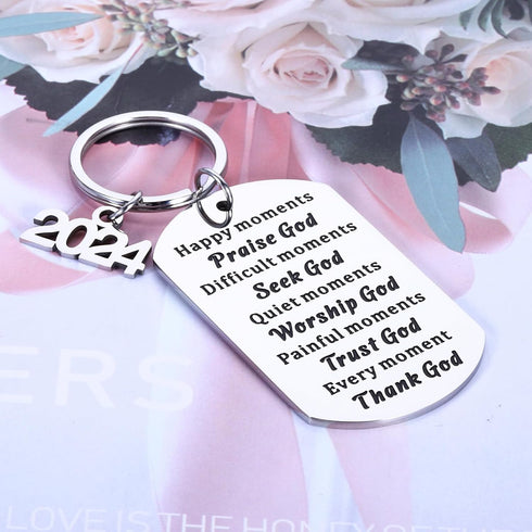 AMBREGRISSUN Christian White Elephant Gifts, christian gifts for women men faith, 2024 Christmas Christian Gifts Confirmation Baptism Gifts for So...