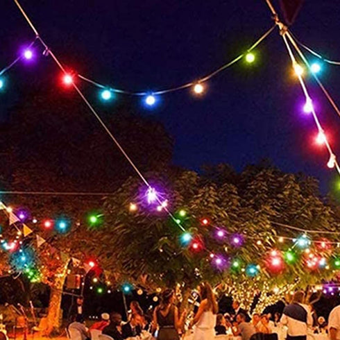 G40 Light Bulbs Replacement Purple 1W Shatterproof Plastic LED Globe Bulbs G40 LED String Lights Replacement Bulb E12/C7 Candelabra Base for Indoo...