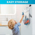 No Hole Mold Free Bath Toys for Toddlers 1-3, Water Toys for 6-12 Months Infants with Storage Bag, Baby Shark Toys for Pool, Bathtub, Beach, Showe...