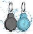 2 Pack Secure Lock AirTag Holders, Waterproof Airtag Keychain Full Protective Anti-Scratch Airtag Case Hard Shell Hidden for Luggage, Backpack, Ke...