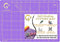 G+ Self-Healing Cutting Mat - True A4 9 x 12" (9 x 13" Full) Inches Purple/Black ; Self-Healing Double-Sided Durable Non-Slip Cutting Board for Cr...
