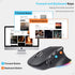 Ergonomic Mouse,Bluetooth Vertical Wireless Mouse,LED Rechargeable Optical Computer Mice, Portable(BT5.2 or USB 2.4GHz) Dual Mode,1000/1600/2400 D...