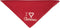 Mirage Pet Products Heart Christmas Screen Print Bandana for Pets, Small, Red...