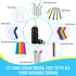 Bottle Cleaning Brush Set - Long Handle Bottle Cleaner for Washing Narrow Neck Beer Bottles, Sports Water Bottles with Straw Brush, Kettle Spout/L...