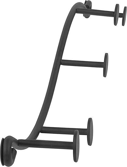 Spectrum Diversified Sweep Wall Hook Rack, 5 Hook Single Rack, Black...