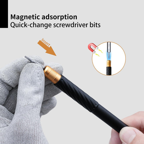 HengTianMei Precision Screwdriver Set 12 in 1 Small Magnetic Screwdriver Set, Professional Electronics Repair Tool Kit for Xbox, Computer, Phone, ...