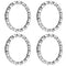 Bike-Ball-Bearing-Retainer, Bicycle-Headset-Ball-Bearings, 5/32" x 16-Balls-Braring for Bike-Fork - 4 Pcs Replacement Mountain Bike Parts Repair A...