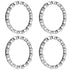 Bike-Ball-Bearing-Retainer, Bicycle-Headset-Ball-Bearings, 5/32" x 16-Balls-Braring for Bike-Fork - 4 Pcs Replacement Mountain Bike Parts Repair A...
