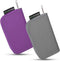 Eco-Fused Memory Card Case - Fits up to 22x SD, SDHC, Micro SD, Mini SD and 4X CF - Holder with 22 Slots (Purple & Grey / 22 Slots - 2 Pack)...