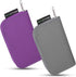 Eco-Fused Memory Card Case - Fits up to 22x SD, SDHC, Micro SD, Mini SD and 4X CF - Holder with 22 Slots (Purple & Grey / 22 Slots - 2 Pack)...