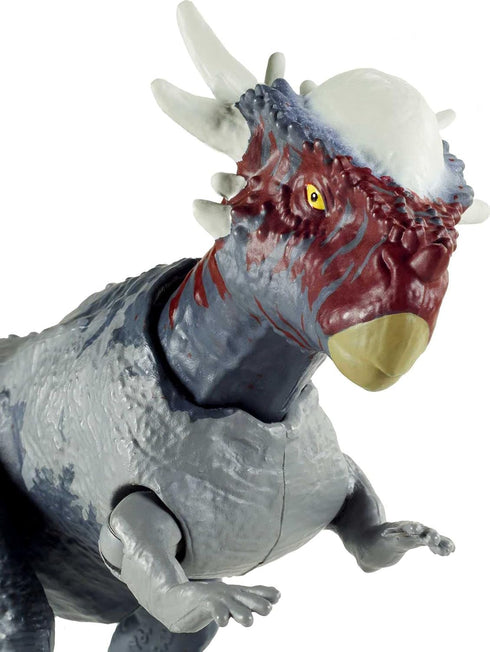 Mattel Jurassic World Toys Camp Cretaceous Stygimoloch Stiggy Savage Strike Dinosaur Figure, Smaller Size, Attack Move Iconic to Species, Movable ...