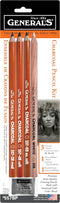 General Pencil Charcoal Pencil Kit with Eraser (557BP)...