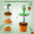 Dancing Cactus, Interactive Toy, Talking Cactus Repeat What You Say, LED Lights, Cactus Toy 60 Unique Popular Songs for Kids, Dance, Record, and S...