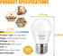 LED Bulb 3W Equivalent 25 Watt Light Bulbs?120V Ceiling Fan Light Bulbs Table Lamp Bulb Warm White 2700K LED Energy Saving Bulb E26 Base, Suitable...