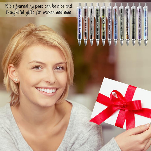 36 Pcs Bible Verse Ballpoint Pens Christian Gifts Pens for Women Religious Pens with Inspirational Quotes Motivational Quotes Pens for Religious S...