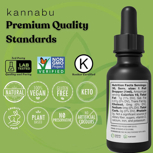 Premium Hemp Oil | Complete Source of Omega 3 6 9 Fatty Acids, Essential Amino Acids & Antioxidants | Hemp Seeds | Vegan Gluten Free Kosher Non GM...