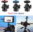 Universal 1/4" Swivel Mini Ball Head Screw Tripod Mount with Hot Shoe Mount, EszkozTA 360° Panoramic Rotating Mount Base Adapter for DSLR Cameras ...