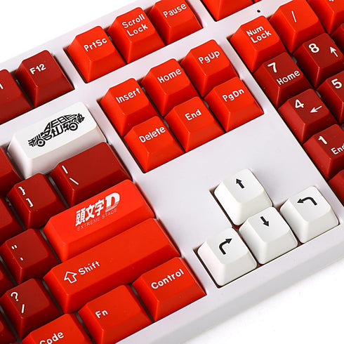 YIMAGUJRX RUNJRX Initial D Keycaps,Custom Enter Key Cap,PBT 5-Side Dye-Subbed, Custom Function 8 Key for Mechanical Gaming Keyboards?OEM Height?...