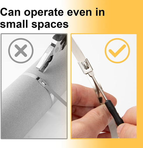 OFFO Metal Zip Tie Release Tool for Stainless Steel Tie Wrap, Tensioning Installation Release Tool for Self-Locking Stainless Cable Ties...