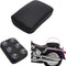 Alpha Rider Motorcycle Rectangular Pillion Passenger Pad Seat 6 Suction Cup For Harley Custom Chopper...