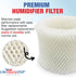 LifeSupplyUSA Humidifier Filter Replacement Wick Filter C Compatible with Honeywell Duracraft HC-888 Series HCM-890 HCM-890C HCM-890B...