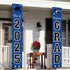 DAZONGE Blue Graduation Decorations 2025, Congrats Grad Porch Banner for Any Schools or Grades 2025 Graduation Party Decorations...