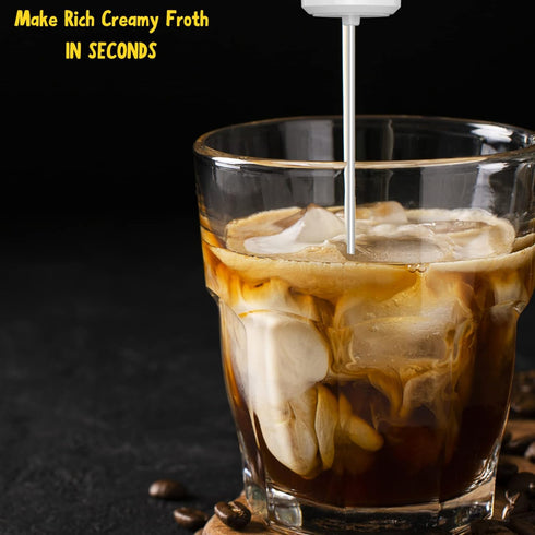 Milk Frother Coffee Mixer Handheld, Rechargeable Coffee Grinder, Frother Whisk, Mini Blender and Electric Mixer Coffee Frother for Frappe, Latte, ...